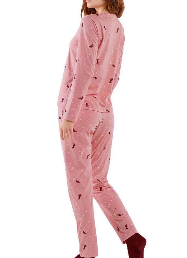 Cor com Amor - Pijama Feminino Longo Cor com Amor 2010583 Rosê 2