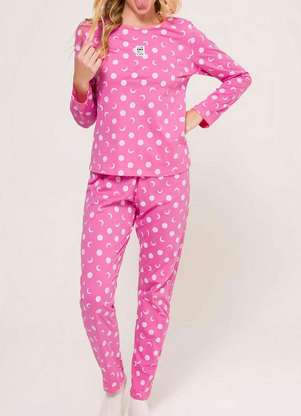 Pijama Feminino Longo Espaço Pijama 4010076 - ESPAÇO PIJAMA