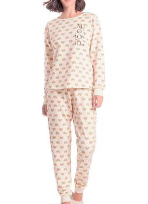Pijama Feminino Longo Espaço Pijama 4010092 - ESPAÇO PIJAMA
