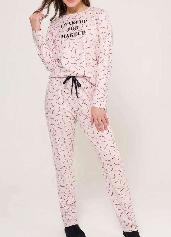 Espaço Pijama - Pijama Feminino Longo Espaço Pijama 4010120 Branco