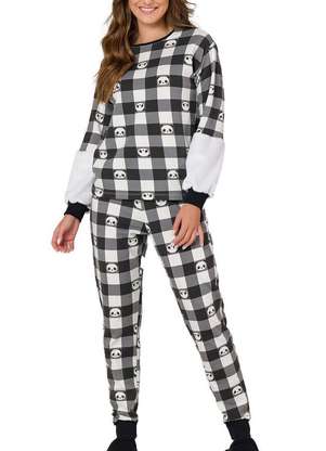Pijama Feminino Longo Espaço Pijama 41283 - ESPAÇO PIJAMA