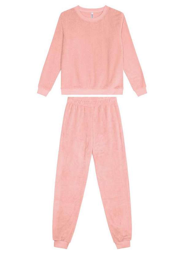 Malwee - Pijama Feminino Longo Malwee 1000115447 01269-Rosa