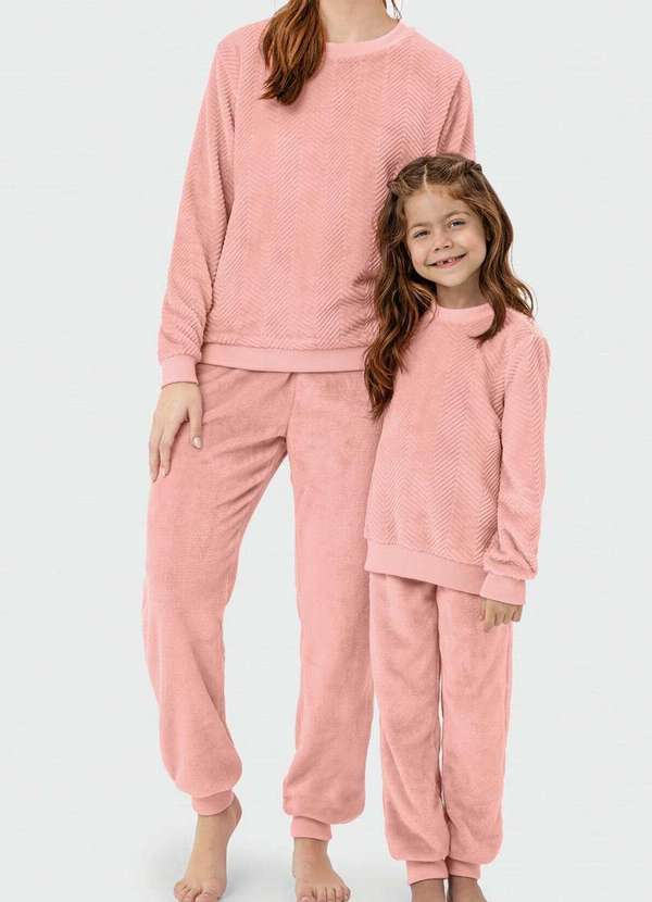 Malwee - Pijama Feminino Longo Malwee 1000115447 01269-Rosa 2