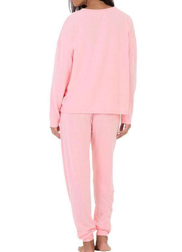Malwee - Pijama Feminino Longo Malwee 1000124648 01345-Rosa 2