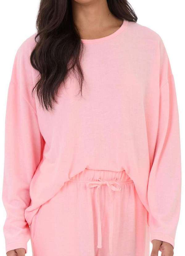 Malwee - Pijama Feminino Longo Malwee 1000124648 01345-Rosa 3