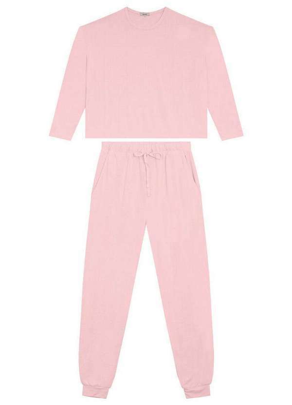 Malwee - Pijama Feminino Longo Malwee 1000124648 01345-Rosa 4