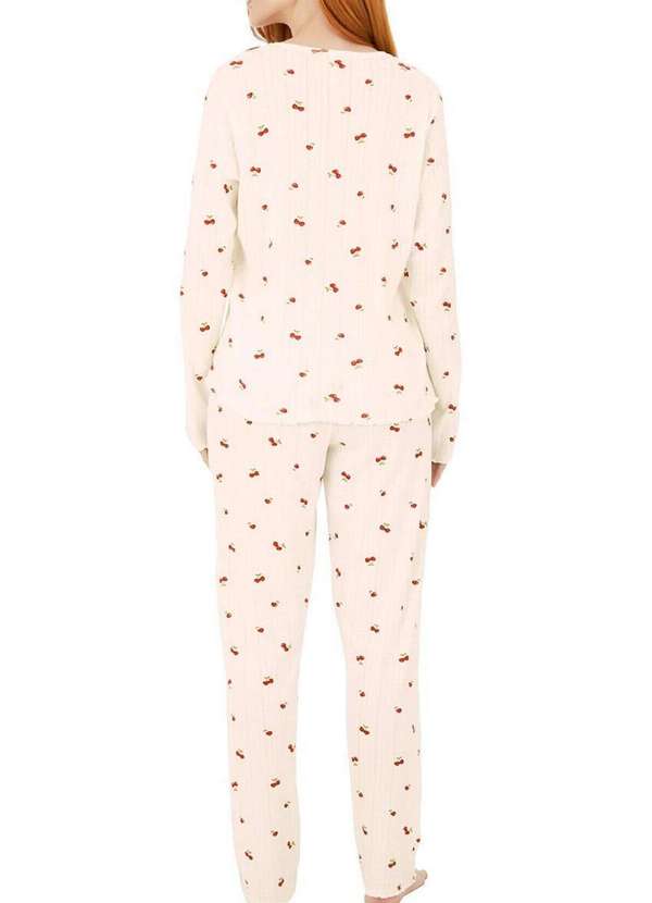 Malwee - Pijama Feminino Longo Malwee 1000126862 Dp45a-Off-White 2