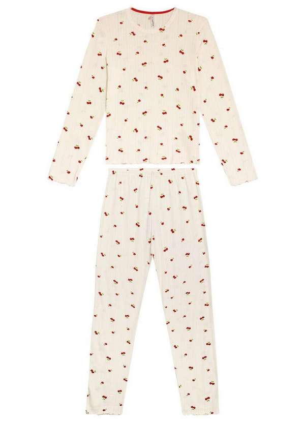 Malwee - Pijama Feminino Longo Malwee 1000126862 Dp45a-Off-White 5