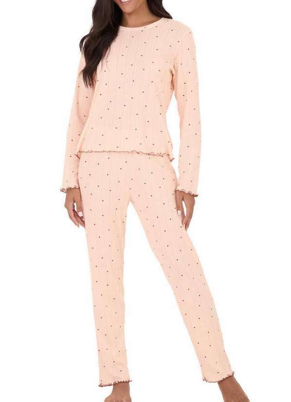 Malwee - Pijama Feminino Longo Malwee 1000126862 Dp53b-Rosa