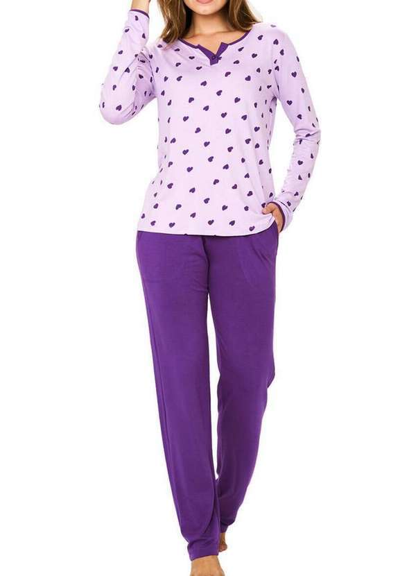 Podiun - Pijama Feminino Longo Podiun 245166 324-Canção