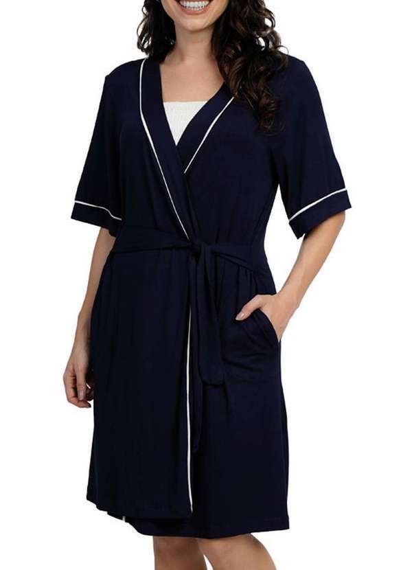Podiun - Robe Feminino Curto Podiun 267082 003-Marinho