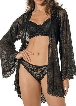Robe Feminino Curto Rendado Demillus 31027 - DEMILLUS
