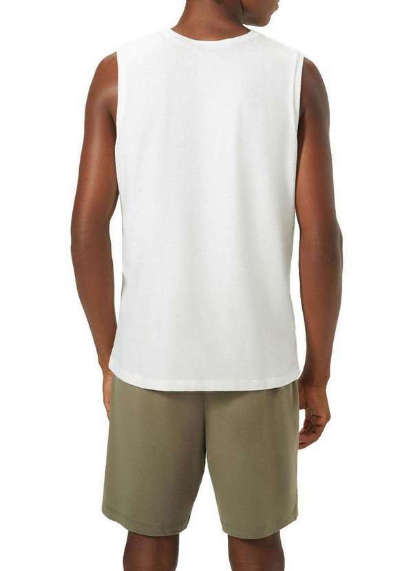 Hering - Pijama Masculino Curto Hering 7ata 3f-Off-White-Verde 2