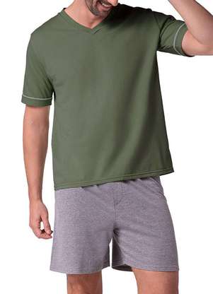 Pijama Masculino Curto Lupo 28000-001 - LUPO