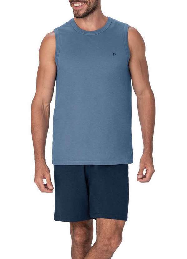 Malwee - Pijama Masculino Curto Malwee 1000121164 00161-Azul