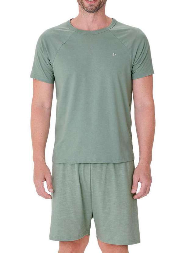 Malwee - Pijama Masculino Curto Malwee 1000122463 00411-Verde