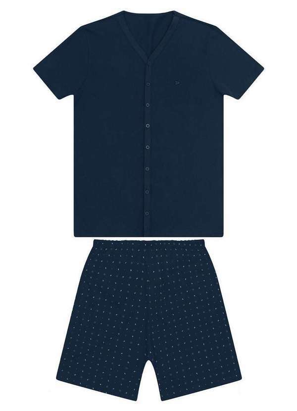 Malwee - Pijama Masculino Curto Malwee 1000130741 02023-Marinho