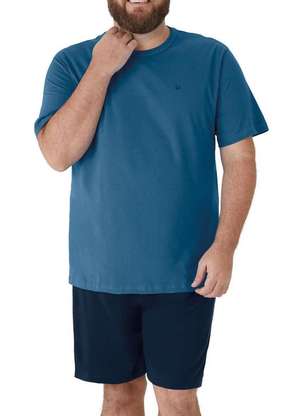 Pijama Masculino Curto Malwee 1000130765 Plus Size - MALWEE