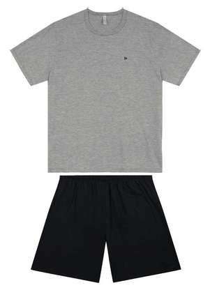 Pijama Masculino Curto Malwee 1000130765 Plus Size - MALWEE