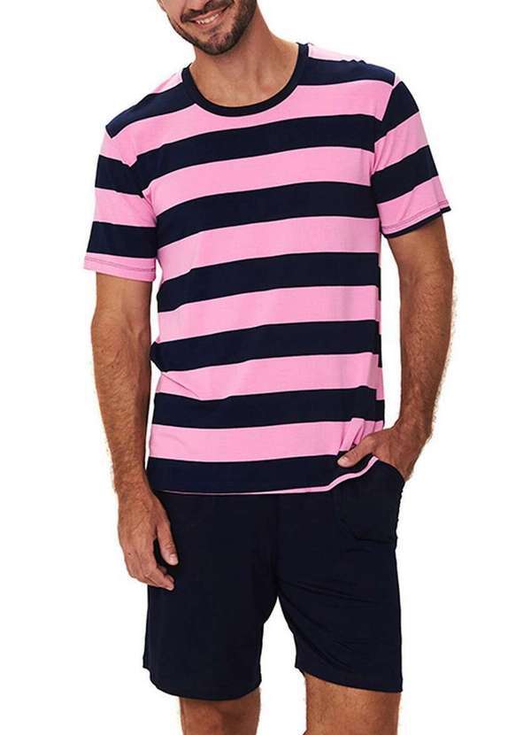 Podiun - Pijama Masculino Curto Podiun 248033 071-Listra-Fábula