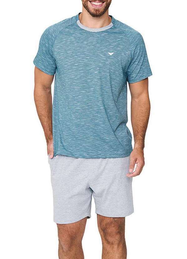 Podiun - Pijama Masculino Curto Podiun 258025 379-Vd.-Beira-Mar
