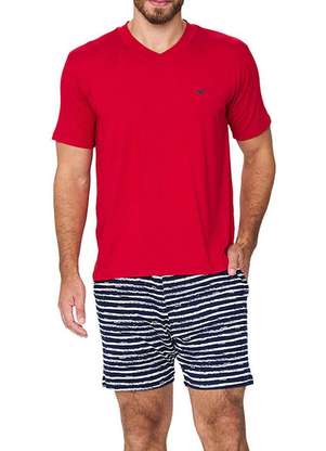 Pijama Masculino Curto Podiun 258049 - PODIUN