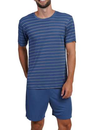 Pijama Masculino Curto Podiun 268012 - PODIUN