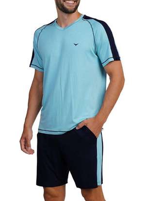 Pijama Masculino Curto Podiun 268054 - PODIUN