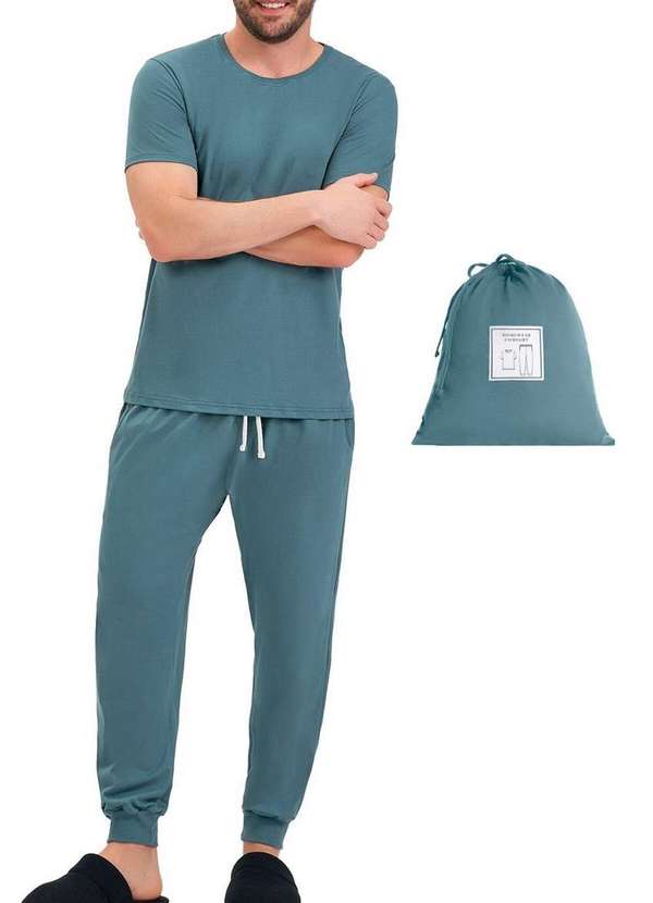 Cor com Amor - Pijama Masculino Longo Kaputz 2030023 Chumbo