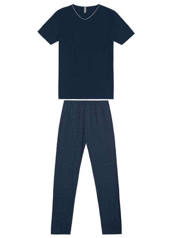 Malwee - Pijama Masculino Longo Malwee 1000126768 02023-Marinho 4