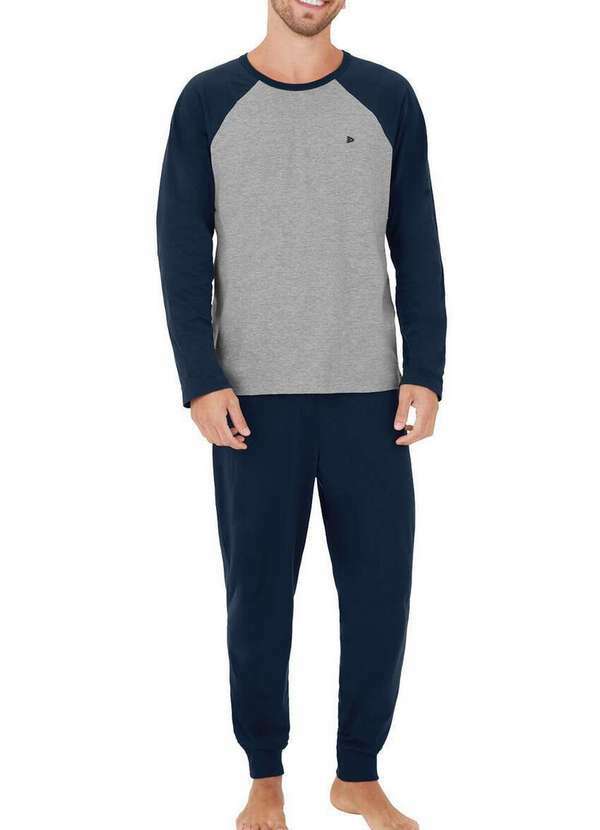 Malwee - Pijama Masculino Longo Malwee 1000126783 02023-Marinho