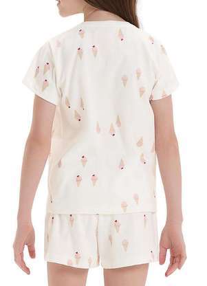 Pijama Infantil Menina Curto Cor com Amor 2050119 - COR COM AMOR