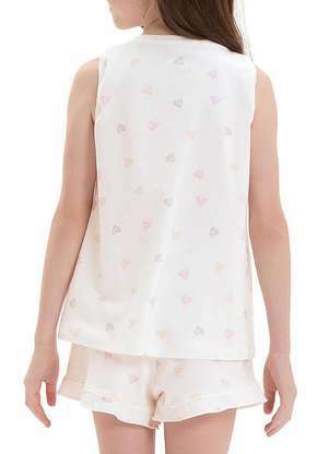Pijama Infantil Menina Curto Cor com Amor 2050135 - COR COM AMOR