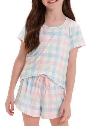 Pijama Infantil Menina Curto Cor com Amor 2050141 - COR COM AMOR