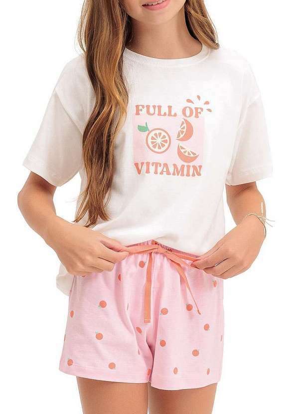 Espaço Pijama - Pijama Infantil Menina Curto Espaço Pijama 4050058