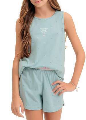 Pijama Infantil Menina Curto Espaço Pijama 4050069 - ESPAÇO PIJAMA