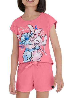 Pijama Infantil Menina Curto Malwee 1000129718 - MALWEE