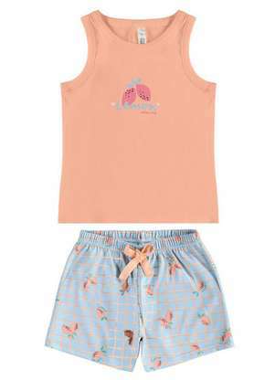 Pijama Infantil Menina Curto Malwee 1000130564 - MALWEE