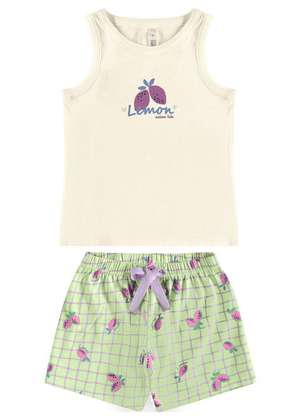 Pijama Infantil Menina Curto Malwee 1000130564 - MALWEE