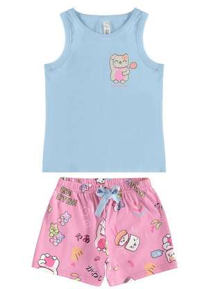 Pijama Infantil Menina Curto Malwee 1000130564 - MALWEE