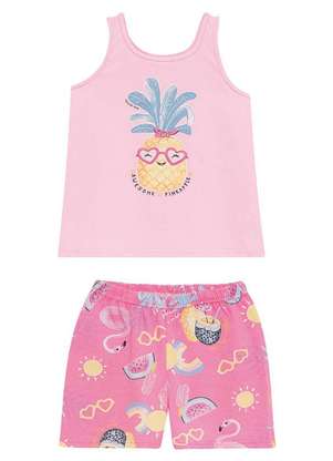 Pijama Infantil Menina Curto Malwee 1000131878 - MALWEE