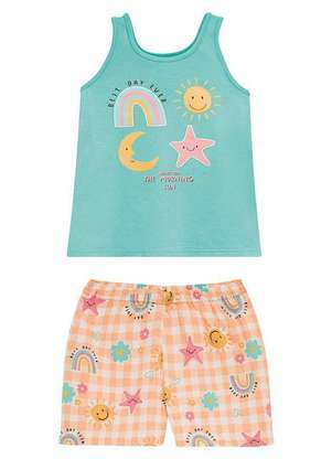 Pijama Infantil Menina Curto Malwee 1000131878 - MALWEE