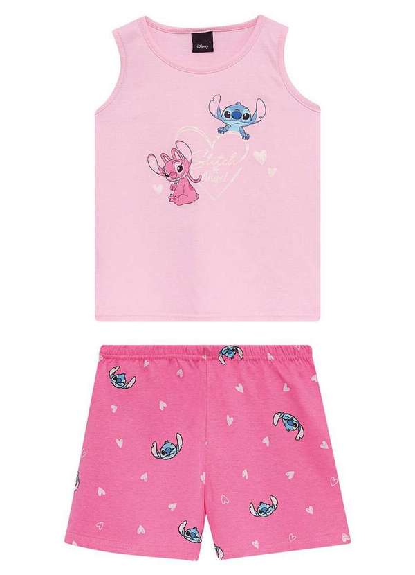 Malwee - Pijama Infantil Menina Curto Malwee 1000132346 01274-Rosa 2