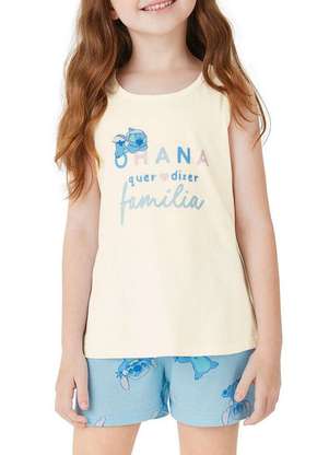 Pijama Infantil Menina Curto Malwee 1000132346 - MALWEE