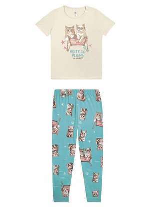 Pijama Infantil Menina Longo Malwee 1000131893 - MALWEE