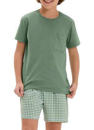 Pijama Infantil Menino Curto Cor com Amor 2060061 - COR COM AMOR