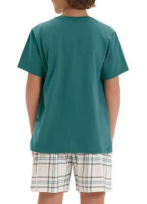 Pijama Infantil Menino Curto Cor com Amor 2060062 - COR COM AMOR
