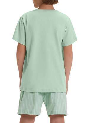 Pijama Infantil Menino Curto Cor com Amor 2060072 - COR COM AMOR