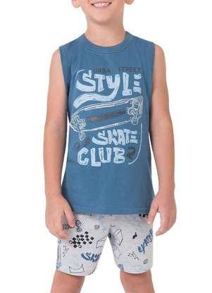 Pijama Infantil Menino Curto Malwee 1000130588 - MALWEE