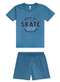 Malwee - Pijama Infantil Menino Curto Malwee 1000131916 00845-Azul - variação: 00845-Azul